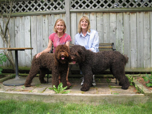 Isabelle & Janet with the happy couple