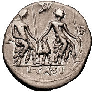 Roman coin showing a dog
